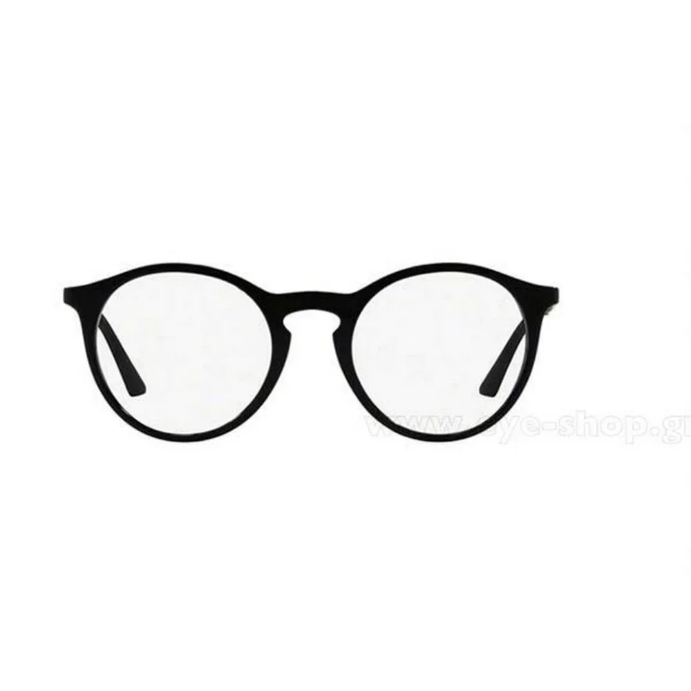 RAYBAN Men Eyeglasses RX7132-2000 Shiny Black 50-20-145
